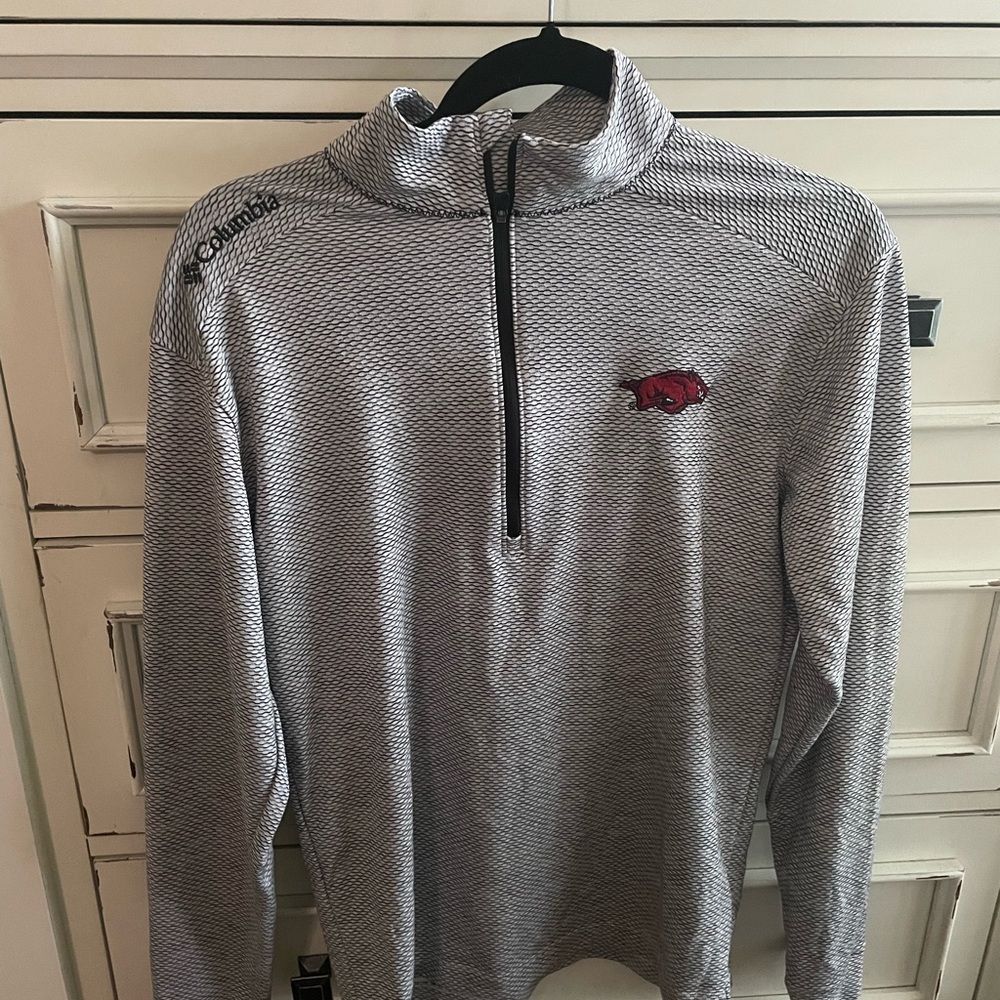 Arkansas Razorbacks Columbia golf shirt quarter zip